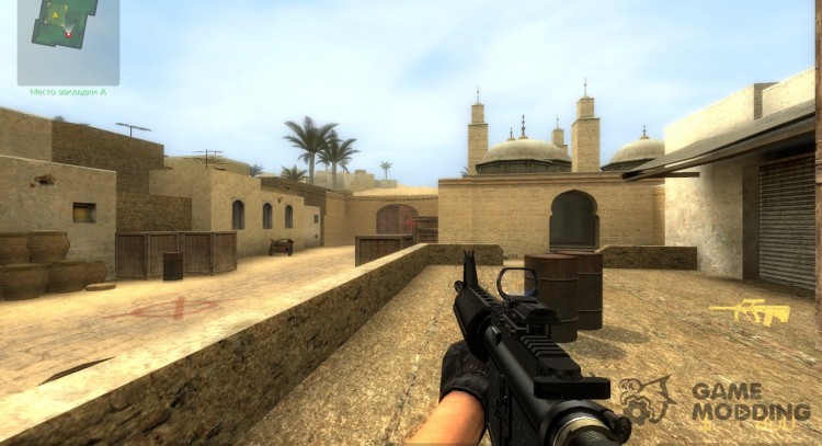 Anklar & Creeping Jesus M4 con electro punto de mira para Counter-Strike Source