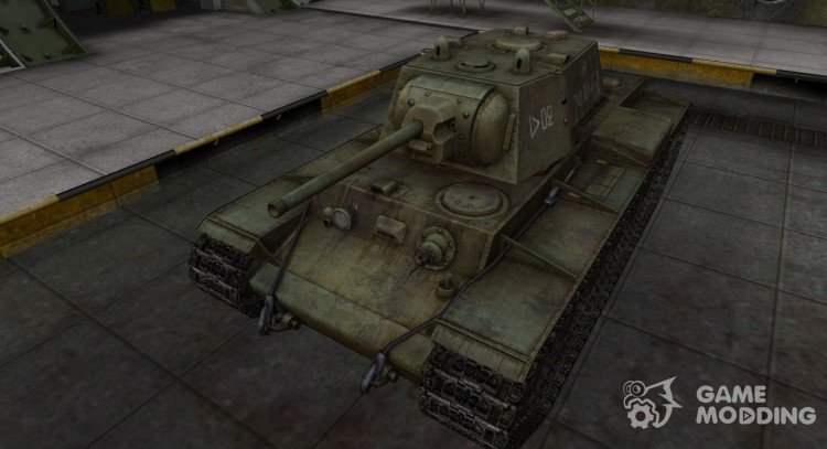 The skin with the inscription for the KV-1 for World Of Tanks