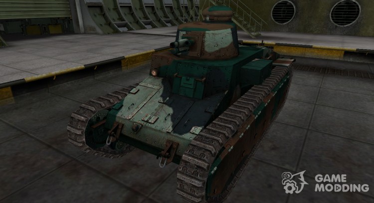 Francés azulado de skin para el D1 para World Of Tanks