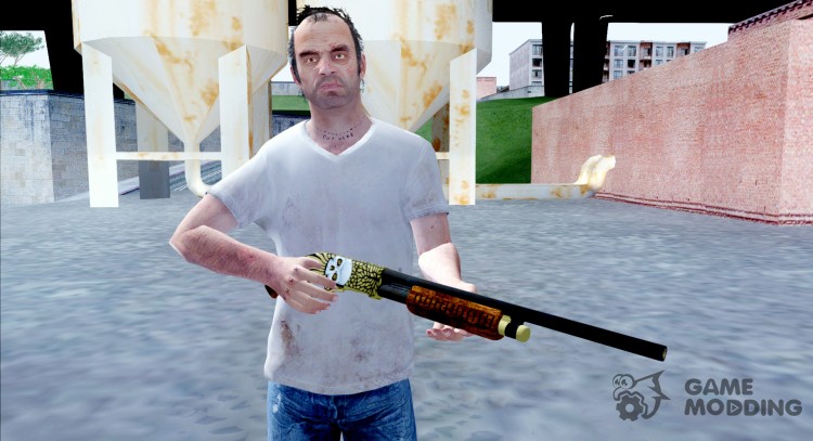 Pump Shotgun Halloween for GTA San Andreas