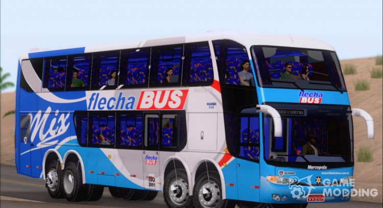 Marcopolo Paradiso G6 1800DD 8x2 SCANIA K420 Brasilian Bus Lines для GTA San Andreas