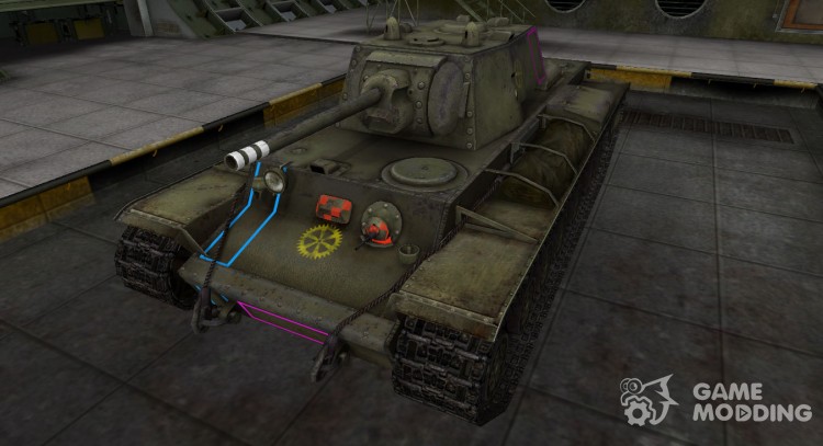 Контурные зоны пробития КВ-220 для World Of Tanks