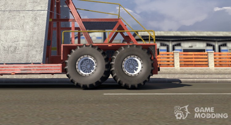Внедорожные колёса для дефолтных прицепов для Euro Truck Simulator 2