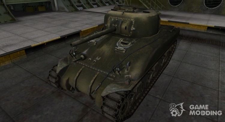The skin for the American M4 Sherman tank for World Of Tanks