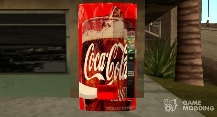 La nueva máquina expendedora de bebidas para GTA San Andreas