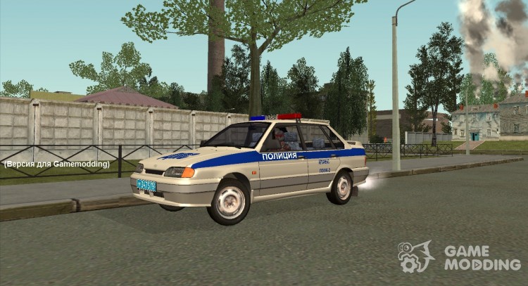 Los floreros 2115 de policía (Ретекстур) para GTA San Andreas