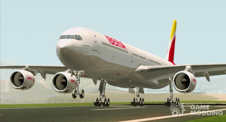 Airbus A340-642 Iberia Airlines для GTA San Andreas