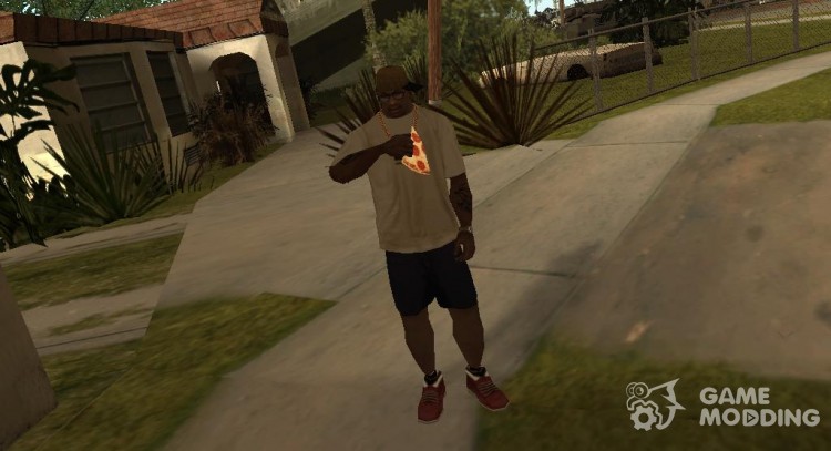 Eating in front of CJ for GTA San Andreas