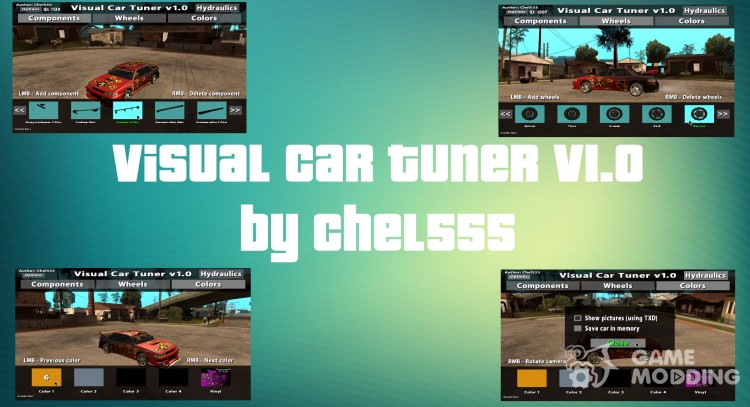 Visual Car Tuner v1.0 для GTA San Andreas