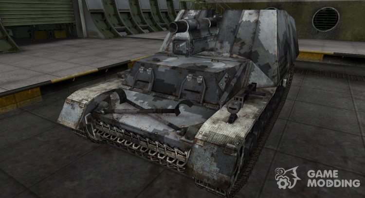 Camouflage skin for Hummel for World Of Tanks