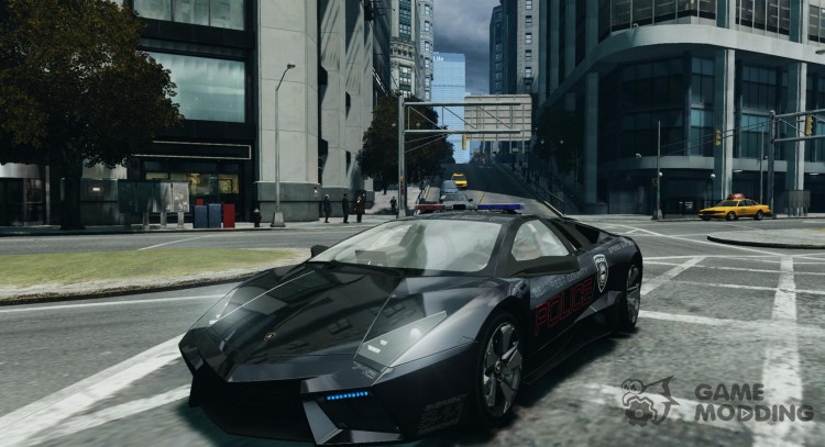 Policía de Lamborghini Reventon Hot Pursuit para GTA 4