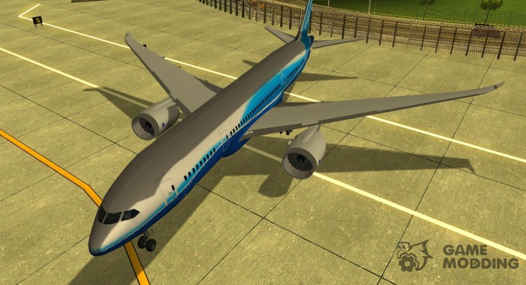 Boeing 787 Dreamlinear para GTA San Andreas