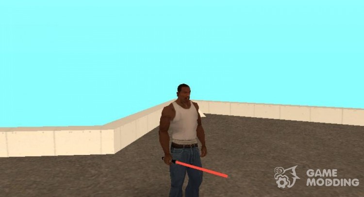 Red lightsaber for GTA San Andreas