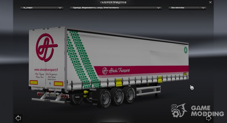 Finland Profiliner Trailer Pack para Euro Truck Simulator 2