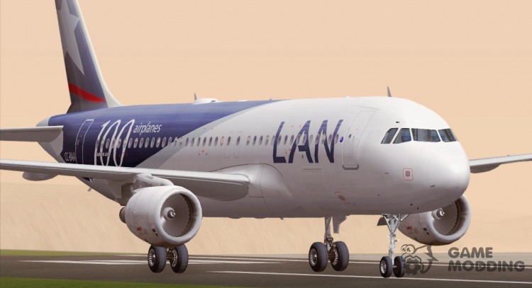 Airbus A320-200 LAN Airlines - 100 Airplanes (CC-BAA) для GTA San Andreas