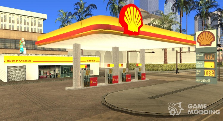 Shell station para GTA San Andreas