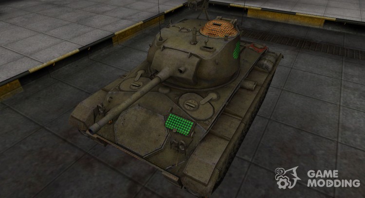 The M24 Chaffee-through area for World Of Tanks