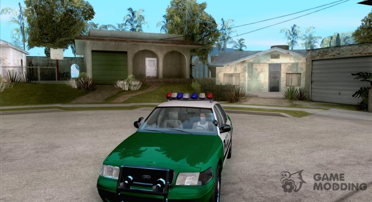 2003 ford Crown Victoria policía Interceptor helipuerto para GTA San Andreas