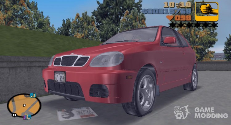 Daewoo Lanos Sport US 2001 для GTA 3