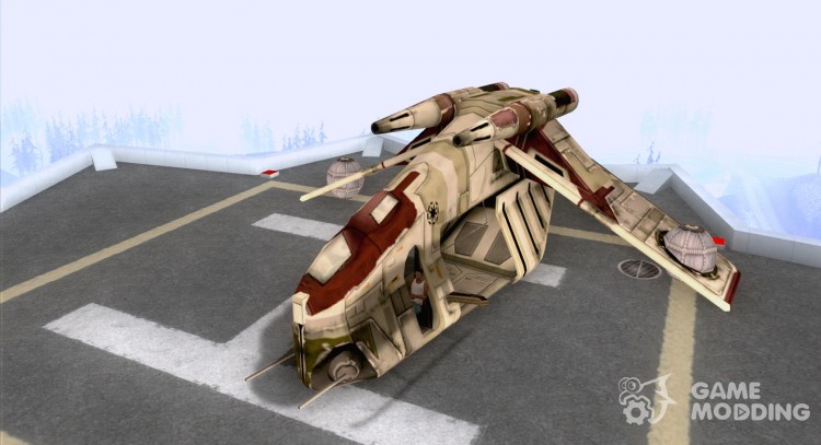 Republic Gunship from Star Wars for GTA San Andreas