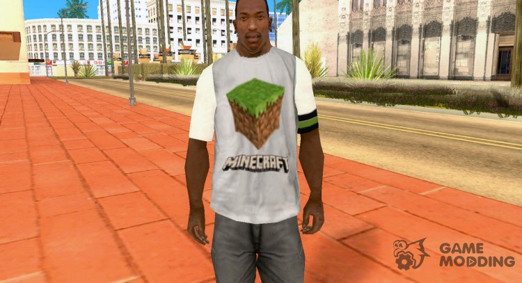 Camiseta en el estilo de MineСraft para GTA San Andreas