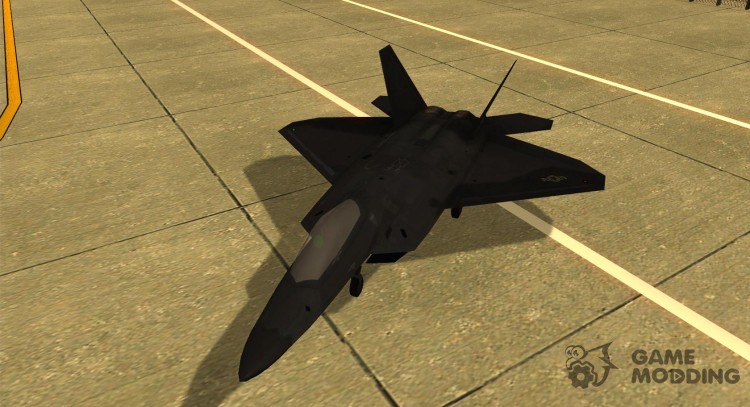 F-22 negro para GTA San Andreas