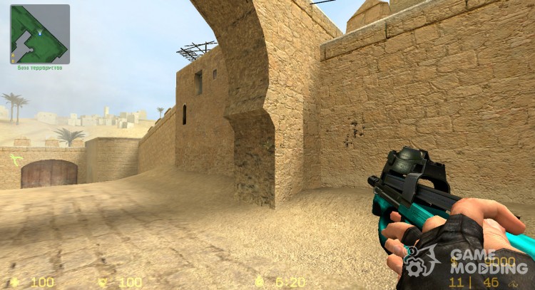 P90 (blue lapis) for Counter-Strike Source