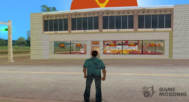 Nuevas texturas de la pizzería para GTA Vice City