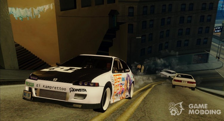 Honda Civic EG6-Clannad Itasha for GTA San Andreas