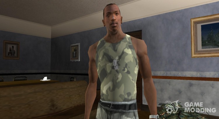 Camouflage Tank Top for GTA San Andreas