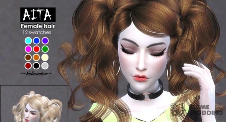 AITA - Female hairstyle для Sims 4