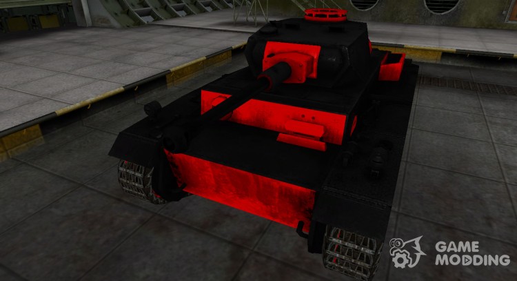 Черно-красные зоны пробития VK 30.01 (H) для World Of Tanks