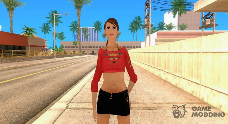 Skin Girl NFS PS for GTA San Andreas