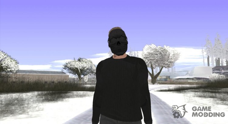 Skin GTA Online в чёрной маске для GTA San Andreas