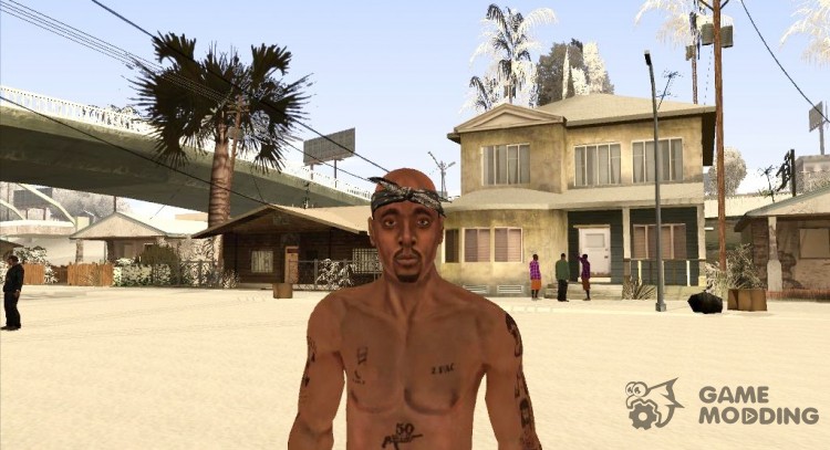 Skin HD 2Pac para GTA San Andreas