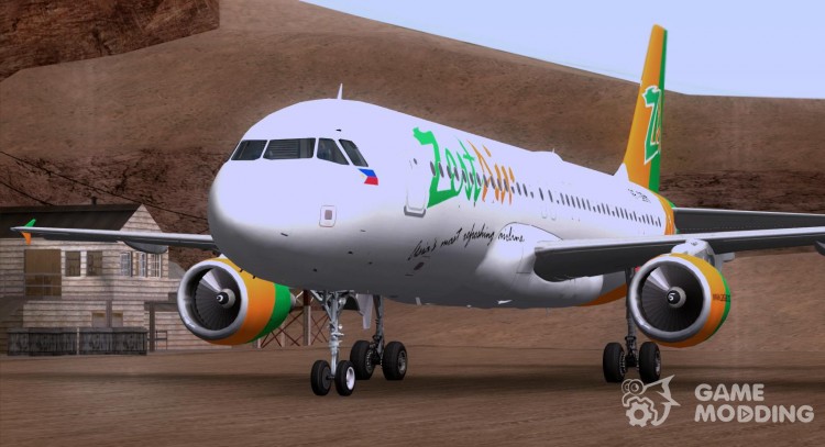 El Airbus A320-200 De Air Zest para GTA San Andreas