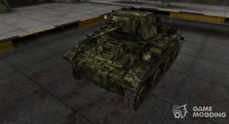 Скин для MkVII Tetrarch с камуфляжем для World Of Tanks