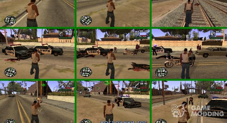 Больше анимаций смертей v4.0 для GTA San Andreas
