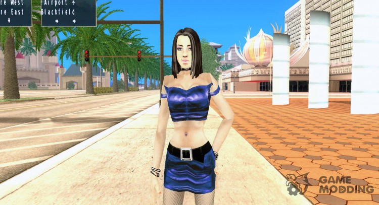 Blue Girl XXX для GTA San Andreas