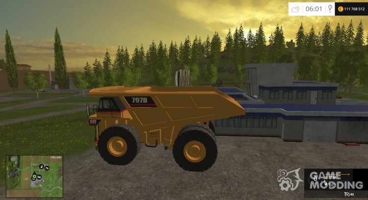 CAT 797B Dumper v0.1 Beta для Farming Simulator 2015