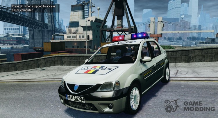 Dacia Logan Prestige Politie для GTA 4