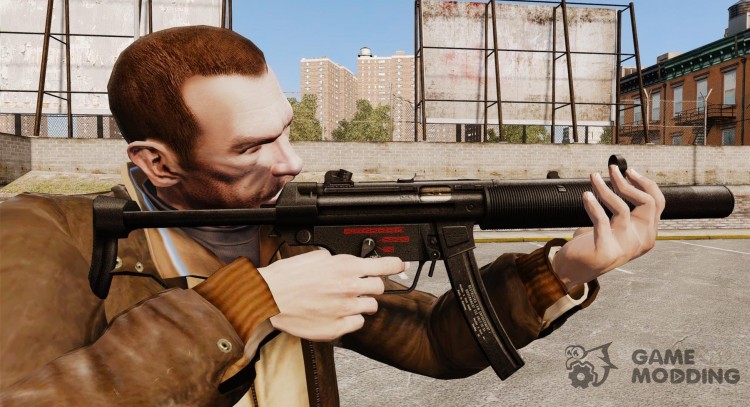 Пистолет-пулемёт MP5SD v6 для GTA 4