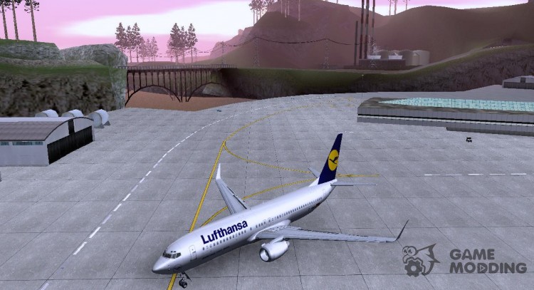 Un Boeing 737-800 De Lufthansa para GTA San Andreas