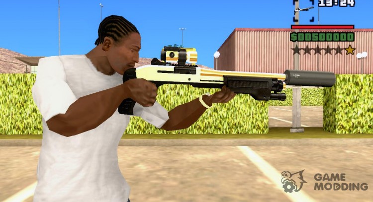 De oro de la escopeta para GTA San Andreas