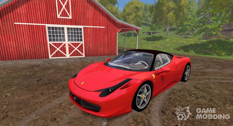 El Ferrari 458 Italia para Farming Simulator 2015