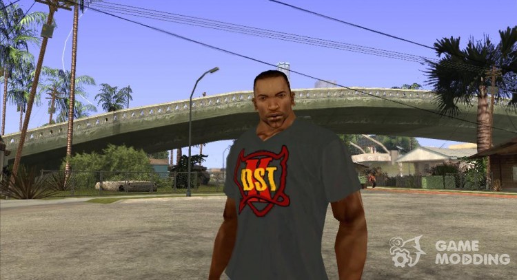CJ en la camiseta (K DST) para GTA San Andreas