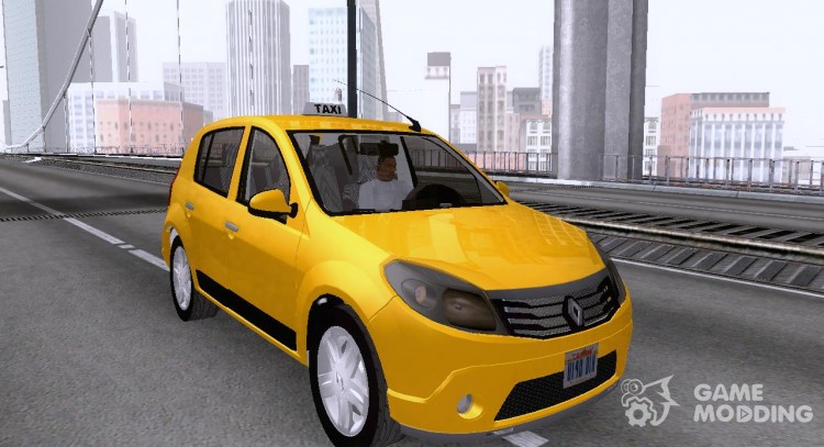 Renault Sandero Taxi для GTA San Andreas