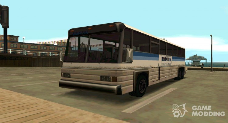 Coach with 3D interior design for GTA San Andreas