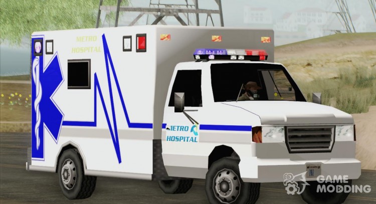 Ambulance - Metro Hospital для GTA San Andreas