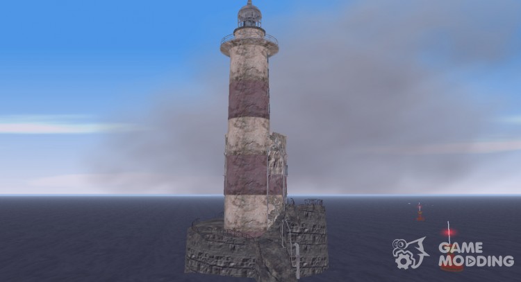 An abandoned lighthouse and Darkel for GTA 3